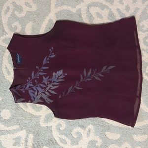 Ann Taylor classy floral blouse